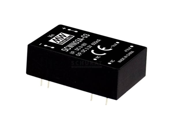 MEAN WELL SCWN03C-12, 36 - 72 V, 3 W, 12 V, 0.25 A, RoHS, 700 stk