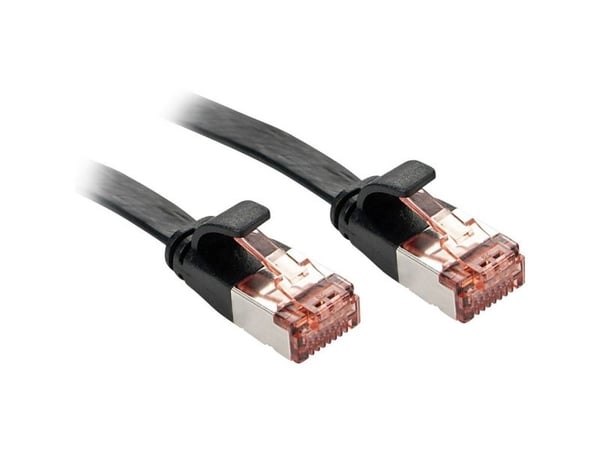 Lindy 47575, 10 m, Cat6, U/FTP (STP), RJ-45, RJ-45, Svart