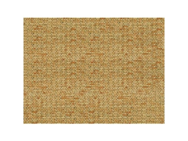 NOCH 3D Cardboard Sheet “Clinker”, HO (1:87), Röd