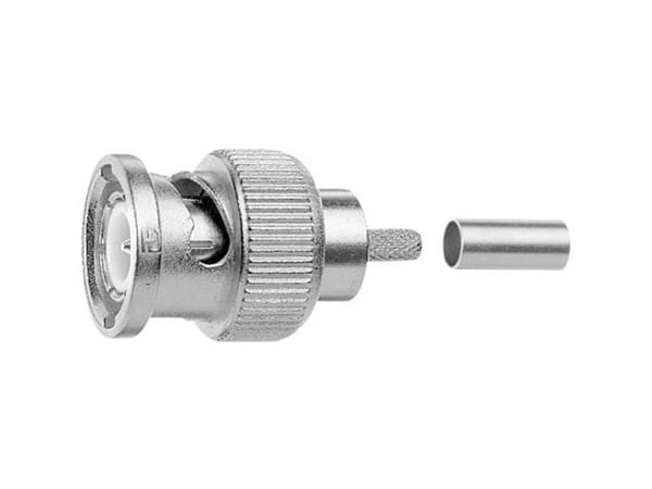 Telegärtner BNC-kabelkontakt Crimp 50 Ohm, crimp/crimp, Professional, A0205, RG-142B/U, 1.0/2.95 AF - 5 st (J01000A0008)