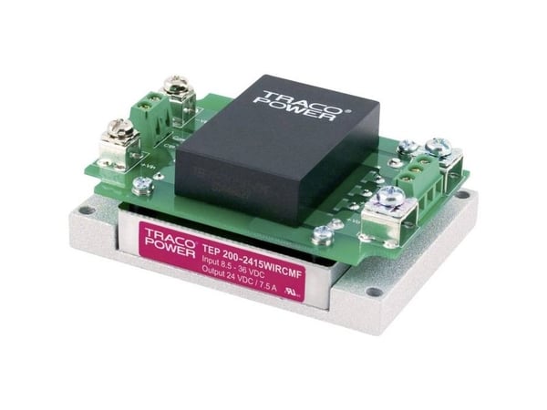 TracoPower TEP 200-2412WIRCMF DC/DC-muunninmoduuli 24 V/DC 12 V/DC 15000 mA 200 W Lähtöjen määrä: 1 x