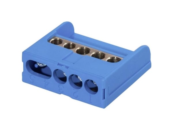 F-Tronic 7290002 Tilslutningsklemme Blå Leder-type = N