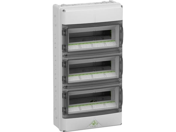 SPELSBERG Ryhmätaulu AK 42, 3x14 moduulia KxSxK: 600x315x155 mm IP 65 Polykarbonaatti, vaaleanharmaa RAL 7035