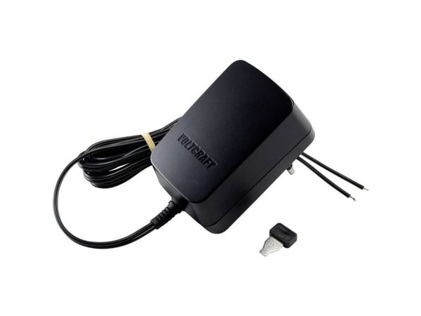VOLTCRAFT VC-11258705 plug-in strømforsyning, justerbar 3 V/DC, 4,5 V/DC, 5 V/DC, 6 V/DC, 7,5 V/DC, 9 V/DC, 12 V/DC 2,25 A 27 W utgang spenningsjus...
