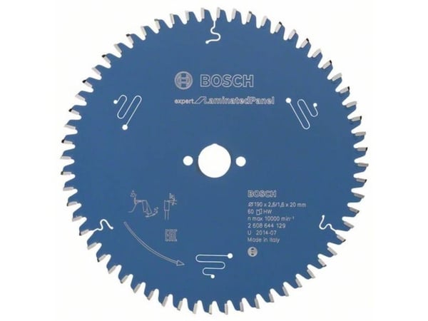 Bosch RUNDSAVKL 190X20X2,6MM 60T EXP LAMINOITU