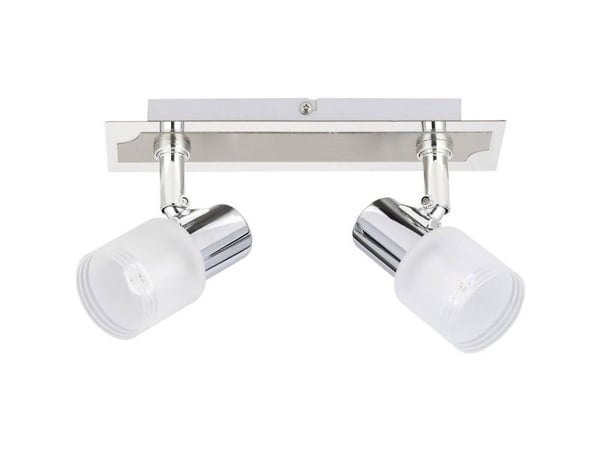 Brilliant G32429/77 Ceiling Light, Metal/Glass, Steel/Chrome
