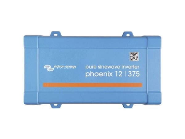 Victron Energy Phoenix 12/375 VE.Direct - DC-AC strøminverter - DC 12 V - 300 watt - 375 VA - VE.Direct - utgangskontakter: 1 - Europa - blå, RAL 5012