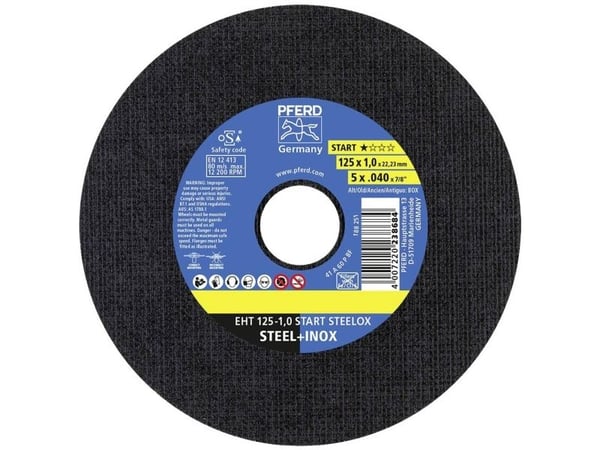 PFERD EHT 125-1,0 START STEELOX 69120939 Leikkuukiekkosarja 125 mm 22,23 mm 25 kpl