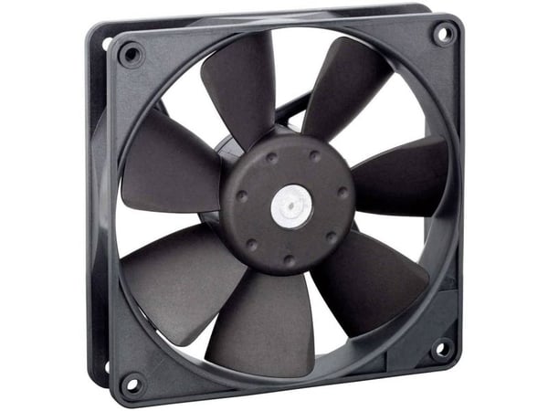 ebm-papst 4412FM, Vifte, 12 cm, 2400 RPM, 140 m³/t, Sort