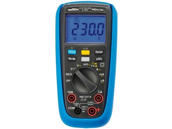 Metrix MTX204-Z digitalt håndmultimeter CAT III 600 V display (counts) 6000