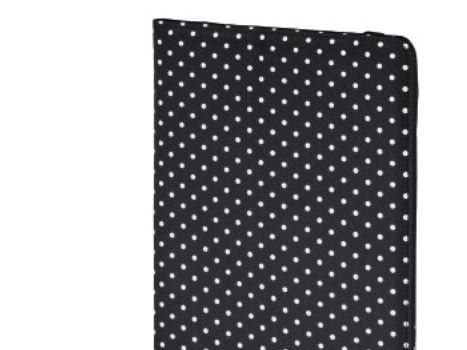 Hama "Polka Dot" - Lommebok for nettbrett - polyester - svart - 8"