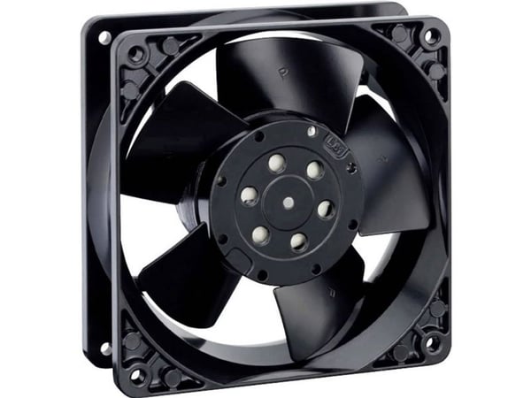 ebm-papst 4606N, Vifte, 12 cm, 3100 RPM, 180 m³/t, Sort