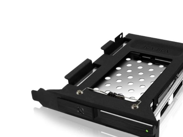 ICY BOX IB-2207StS - Bevegelig lagerrack - Utvidelsesspor til 2,5" - svart