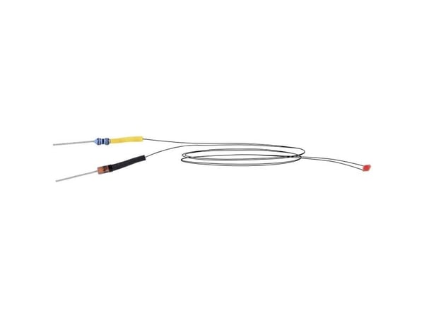 Viessmann 3563 LEDer med kabler Rød 1 stk