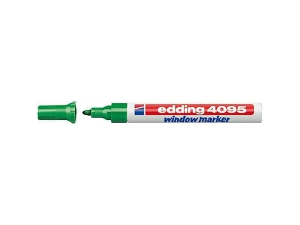 edding 4095 window - Markering - grön - vattenbaserat bläck - 2-3 mm