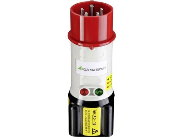 Gossen Metrawatt A3-16 Mittaussovitin CEE-pistoke 16 A 5-nastainen - holkki 4 mm