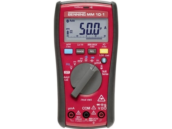 Benning MM 10-1 håndholdt digitalt multimeter datalogger CAT IV 600 V (Counts): 6000 (044687)