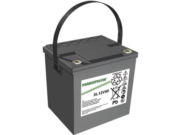 GNB Marathon XL12V50 Blybatteri 12 V 50.4 Ah Blyfleece 220 x 219 x 172 mm M6 skrutilkobling Vedlikeholdsfritt