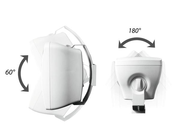 Omnitronic 11036915, 2-veis, Koblet med ledninger (ikke trådløs), 16 W, 100 - 20000 Hz, 8 O, Hvit