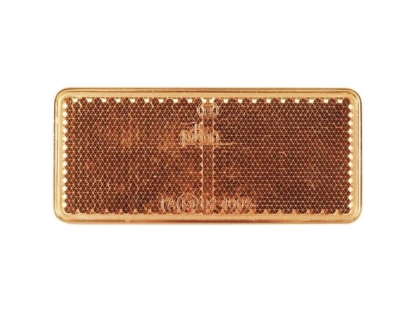 SecoRüt reflektor firkantet 90 x 40 mm oransje
