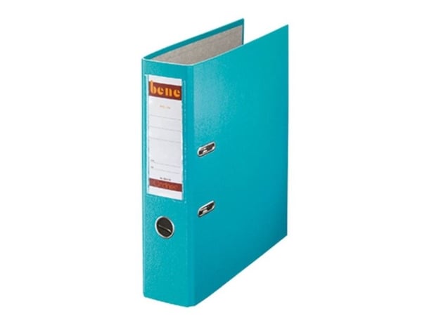 bene mappe ryggbredde 8 cm DIN A4 plast turkis