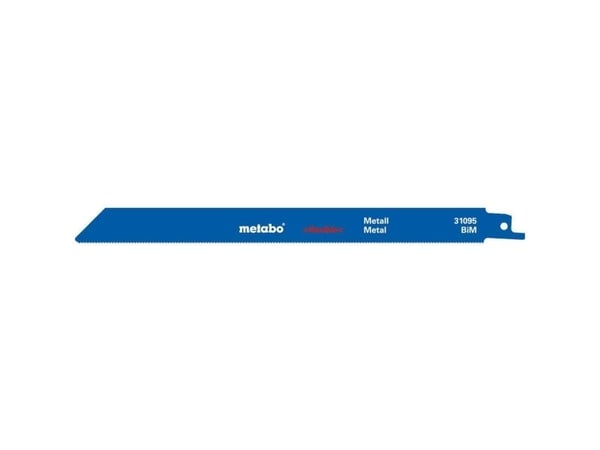Metabo 628252000, Frem- og tilbakegående sagblad, Profil, Blad metall (tynn), Bimetall, Blå, Hvit, 22,5 cm, 1,4 mm