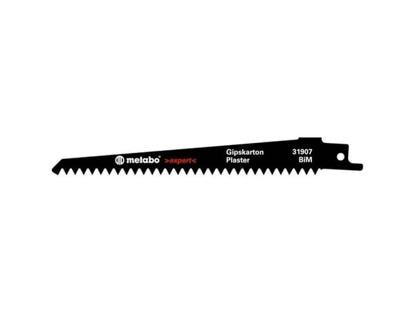 Metabo 631907000, Sabelsagblad, Gips, Bimetall, Sort, Hvit, 4,3 mm, 1,25 mm