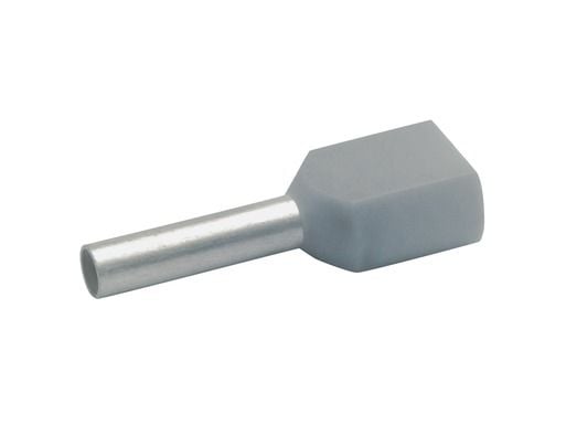 Klauke 8708, Harmaa, Kupari, Polypropeeni (PP), Peltipurkki, 0,75 mm², 15 mm, 1000 kpl