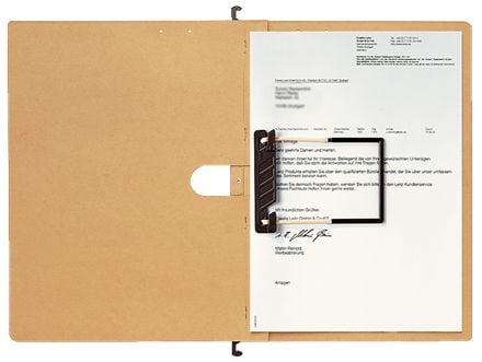 Leitz ALPHA - Hängpärm - för A4 (210 x 297 mm) - tabbad - naturbrun