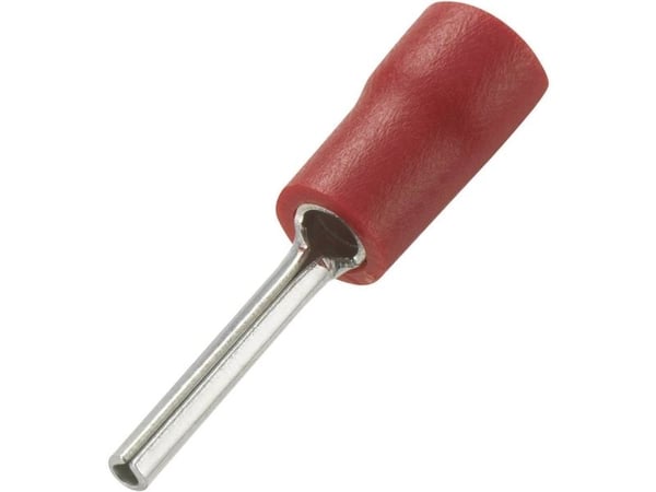 TRU COMPONENTS 739205 Stiftkabelsko 0,50 mm² 1,50 mm² Delvist isoleret Rød 100 stk
