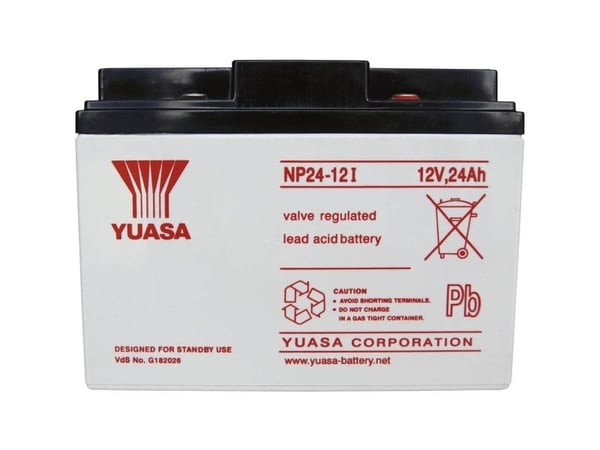 Yuasa NP24-12, Forseglet blysyre (VRLA), 12 V, 8,65 kg