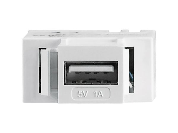 Intellinet 772167, Tasainen, Valkoinen, USB A, Pääte, Naaras, -10 - 40 °C