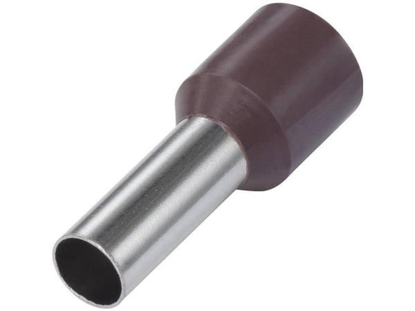 TRU COMPONENTS 1091272 Kaapelikengät 0,14 mm² Osittain eristetty ruskea 100 kpl