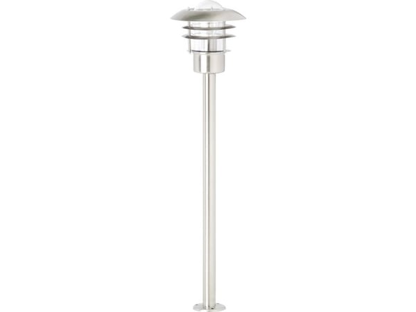 Brilliant 45785/82 Terrence Ulkoilman lattiavalaisin LED (RGB) E27 60 W Ruostumaton teräs