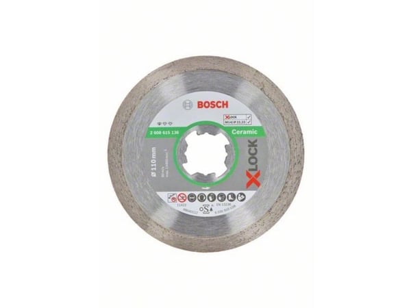 Bosch DIAMANTSKIVE X-LOCK STD CERAMIC 110XMM