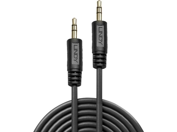 Lindy 35648, 3.5mm, Hankjønn, 3.5mm, Hankjønn, 20 m, Svart