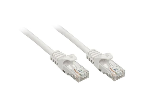 Lindy 48402, 2 m, Cat5e, U/UTP (UTP), RJ-45, RJ-45, Grå