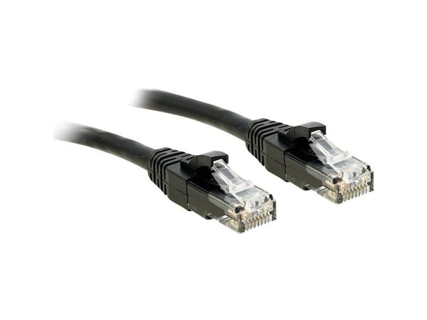 Lindy 48085, 30 m, Cat6, U/UTP (UTP), RJ-45, RJ-45, Svart