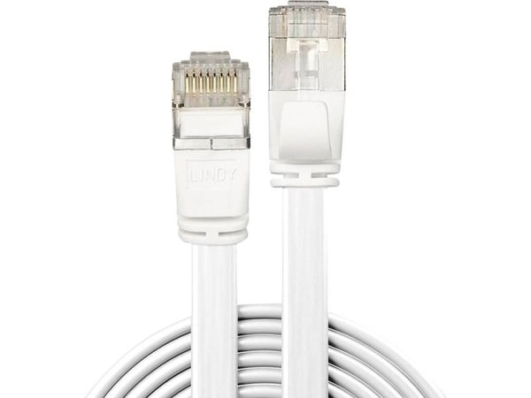 Lindy 47543, 3 m, Cat6a, U/FTP (STP), RJ-45, RJ-45, Hvit