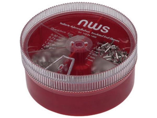 NWS 144-BS-1400 Kabelsko-sortiment 0,50 mm² 2,50 mm² Sølv 1400 stk