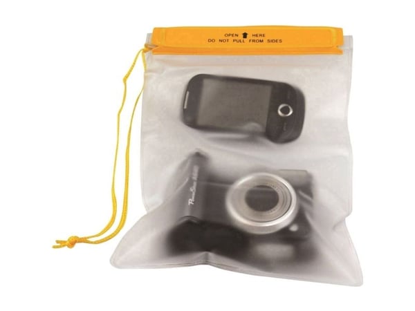 Highlander pose størrelse M vanntett PVC-pose transparent melkeaktig CS108 25 x 17 x 25 cm