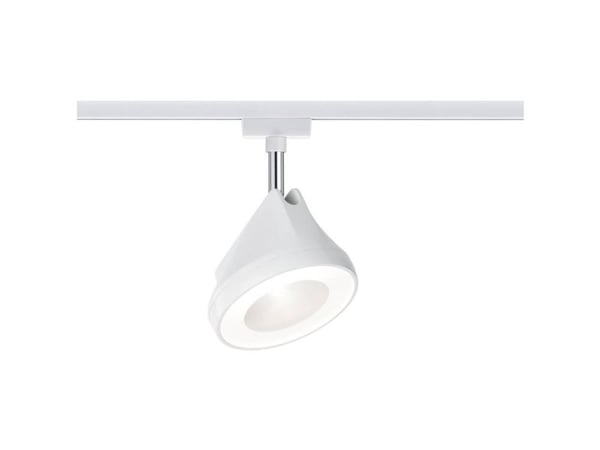 Paulmann 954.47, Spotlight på skinne, 1 ampuller, LED, 2700 K, 1180 lm, Kromfarget, Hvit