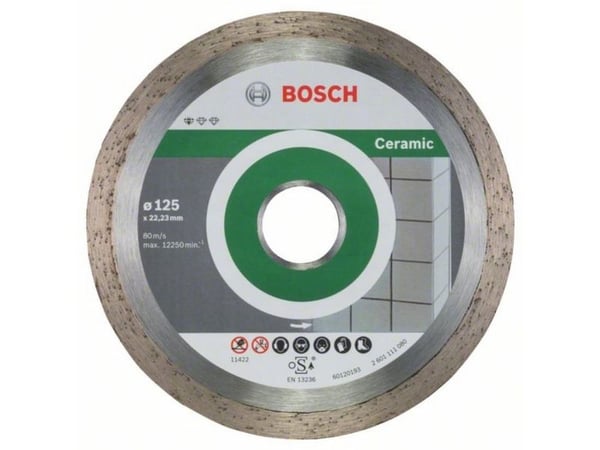 Bosch DIAMANTSKIVE STD CERAMIC 125X22,23 10STK 10STK