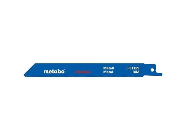 Metabo 631129000, Sabelsagblad, Metall, Bimetall, Blå, Hvit, 1 mm, 0,9 mm