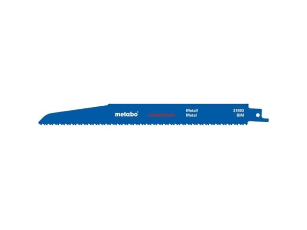 Metabo 631993000, Sabelsagblad, Metall, Blå, Hvit, 1,6 mm, 22,5 cm, 5 stykker