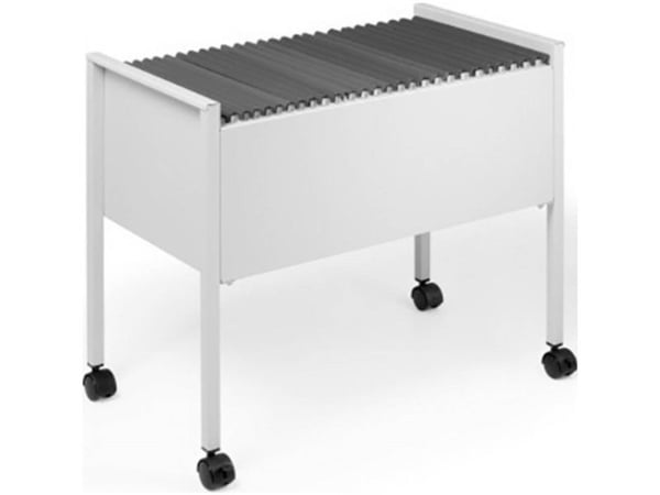 Durable 309510, 1 hyllyä, Harmaa, Ruostumaton teräs, 4 renkaita, 655 mm, 368 mm