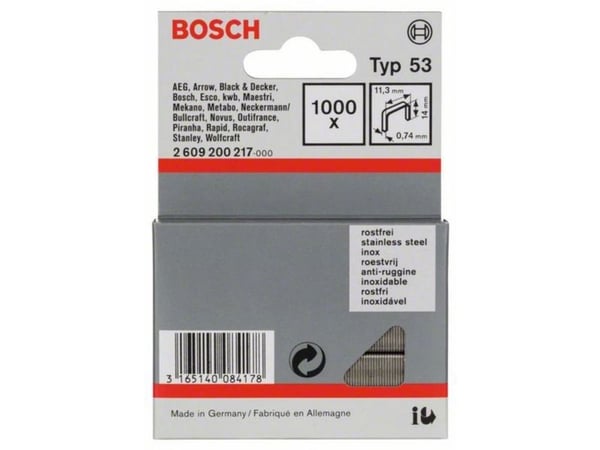 Bosch KIINNITIN TYYPPI 53 14MM TERÄS 1000 OSAA
