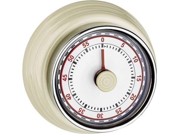 TFA-Dostmann 38.1037, Mekanisk tidsur, Beige, 60 min, Metall, Analog, Magnetisk