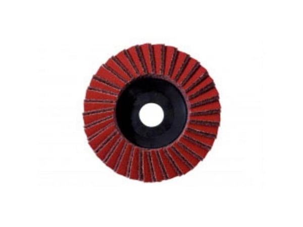 Metabo 626370000, Flap disc, Flatt senter, Metall, Rustfritt stål, Stål, Alle merker, 12,5 cm, Rød