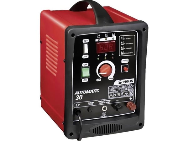 Helvi 77232 batterilader til bil 12 V / 24 V 30 A